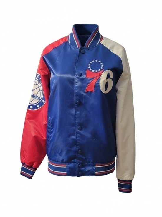 STARTER Other - Philadelphia 67ers Varsity Satin Jacket Medium Basketball LeBron James